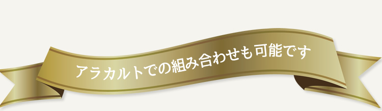アラカルトでの組み合わせも可能です